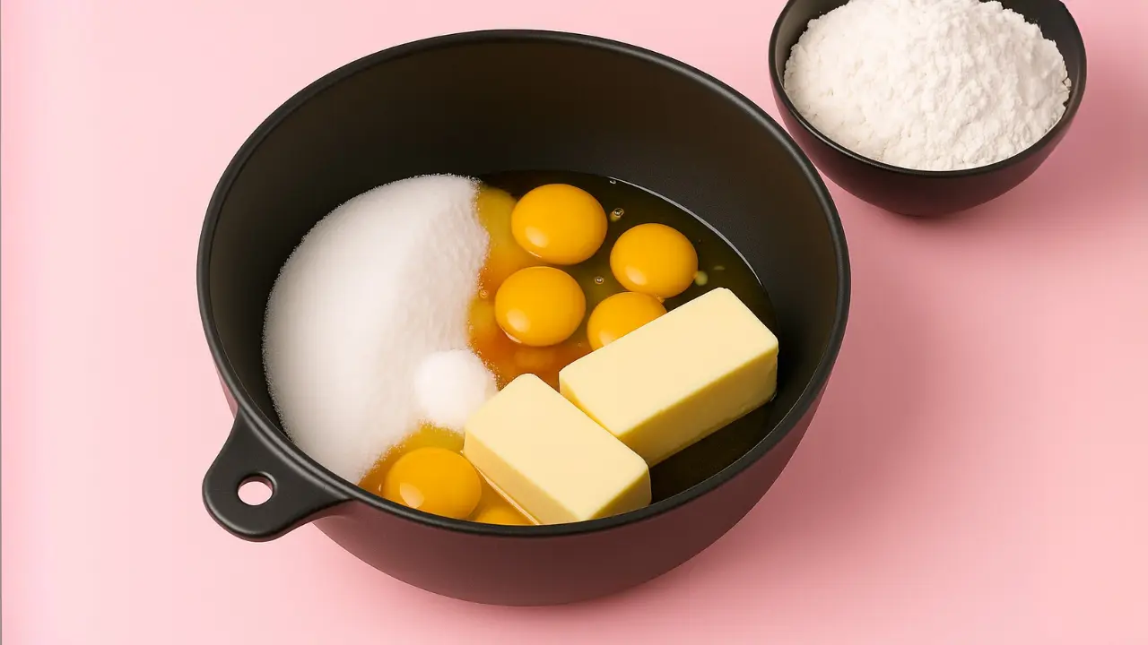 Crumbl Kentucky Butter cake baking