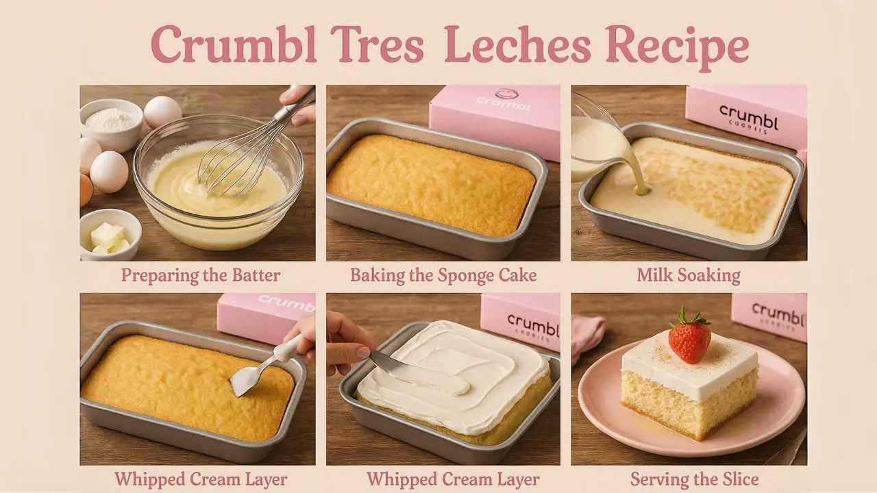 Crumbl Tres leches Cake recipe
