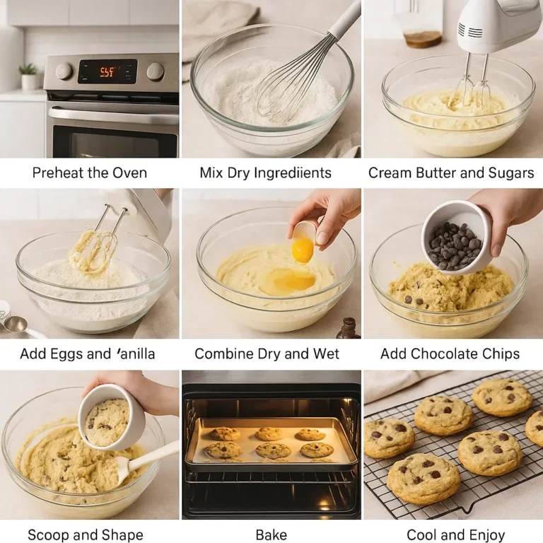 Does Crumbl Have Any Gluten-Free Cookies On The Menu? 3 Step-by-step guide for making gluten free cookies answering to the question does Crumbl have gluten free options, featuring ingredients and preparation instructions.